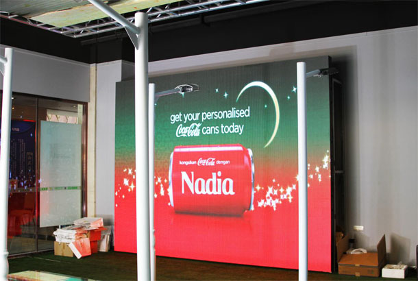 旭生大厦文化艺术馆钱柜QG777室内LED显示屏