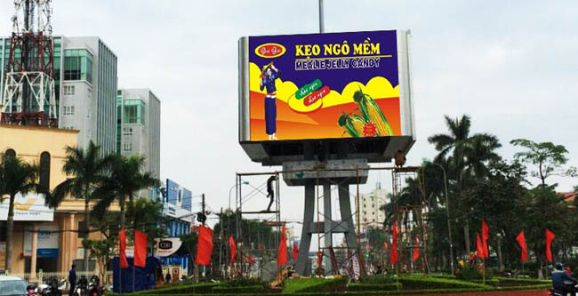 钱柜QG777越南P10户外全彩LED显示屏