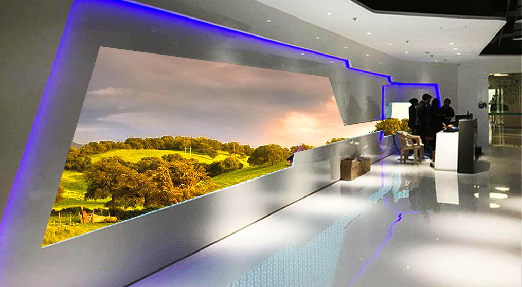 钱柜QG777LED异形屏走进OPPO印度总部