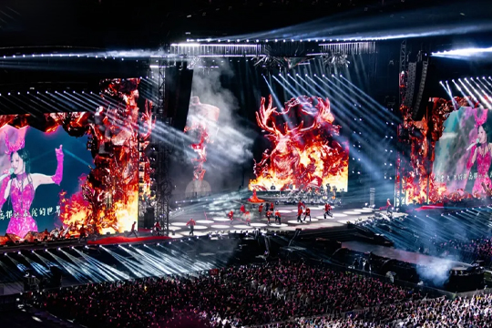 天后回归！钱柜QG777LED巨幕助力张韶涵打造梦幻舞台，唱响哈尔滨！